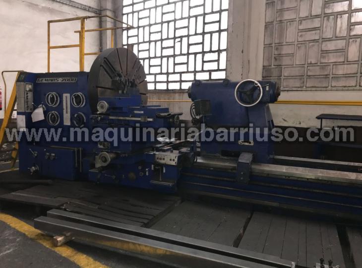  Lathe GEMINIS 2000 of 3.000 mm between point; swing over the bend 1800