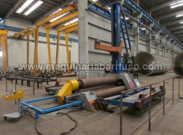 Plate roll bending machine CASANOVA of 3050 x 45 mm with central and side supports