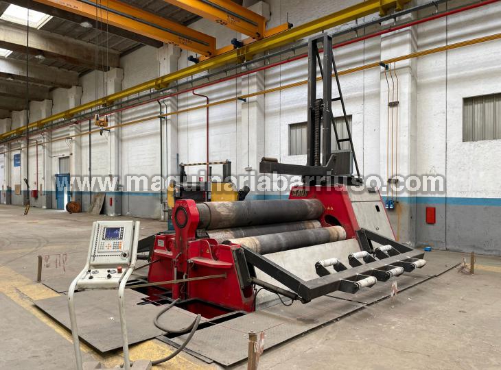 Hydraulic Plate roll bending machine DAVI Mod. MCB 3045 with central and side supports